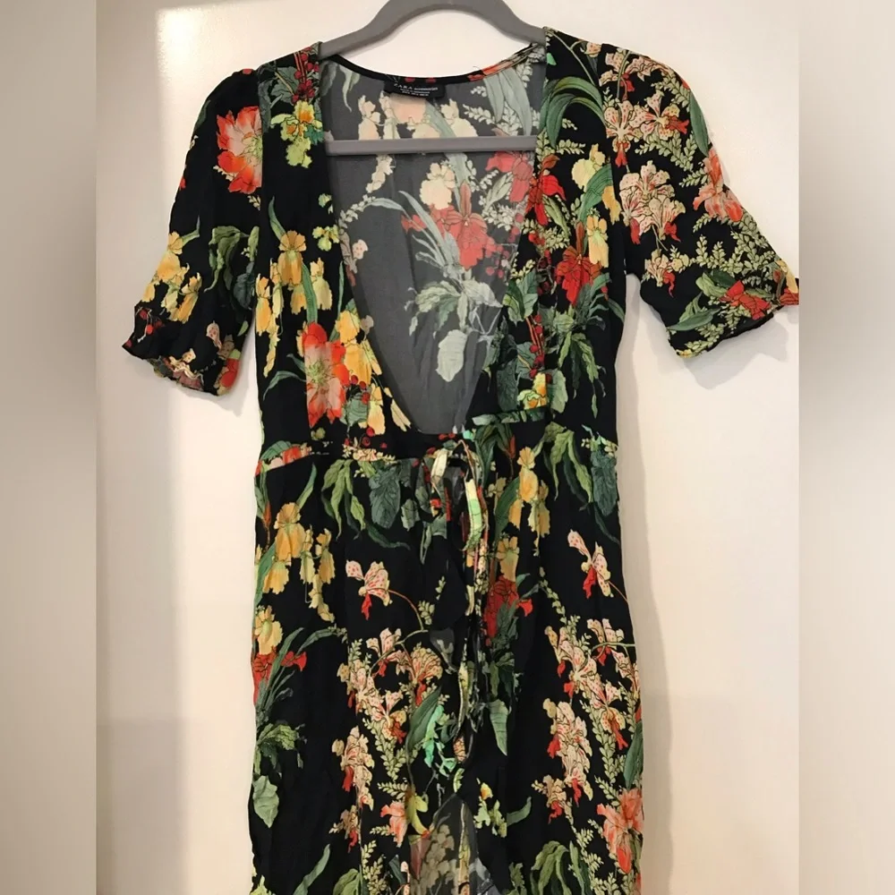 Zara floral maxi dress SZ S